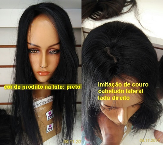 Prótese 50 cm franjão com imitação lateral(lado direito)70 gramas molde 12x12-9846 Prótese 50 cm franjão com imitação lateral(lado direito)70 gramas molde 12x12-9846