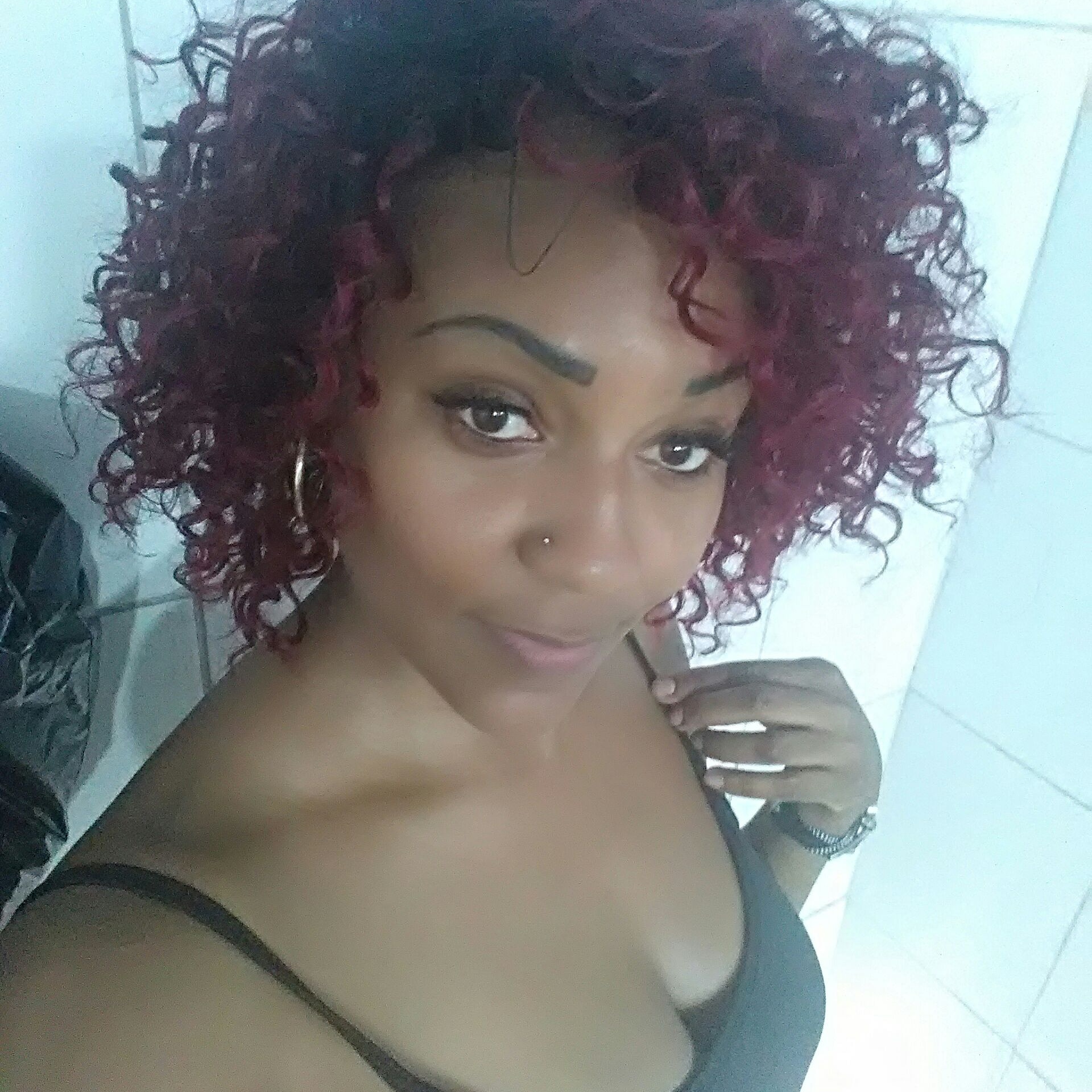 Wig Fibra Organica Ondulada Ombre Hair Vermelho Intenso-Vermelho Intenso-10113