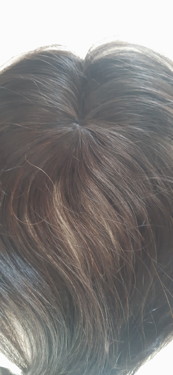 PROMOÇÃO! Topo frontal 25 cm cabelo humano cobre os brancos-11026 PROMOÇÃO! Topo frontal 25 cm cabelo humano cobre os brancos-11026